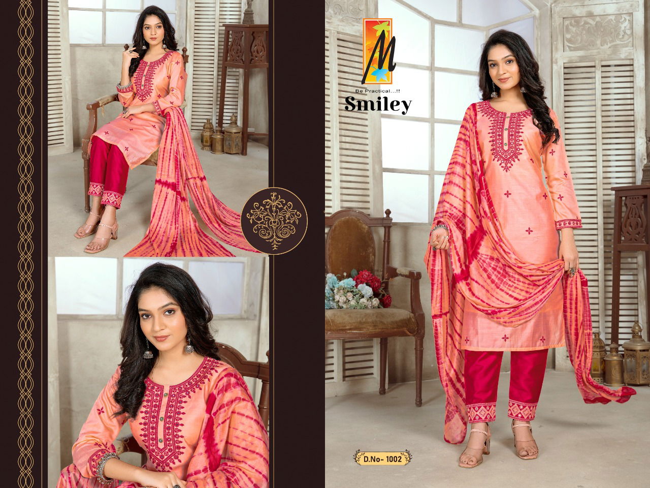 Master Smiley Designer Ethnic Wear Wholesale Readymade Salwar Suits Catalog